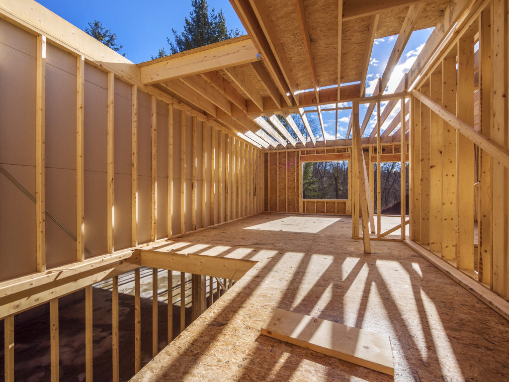 New framing construction of a  house